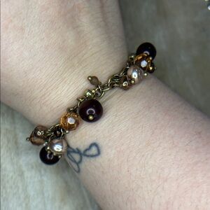 Premier Designs Pearl Cha Cha Gun Metal Bracelet